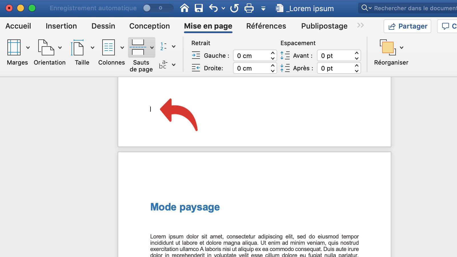 tutoriel word