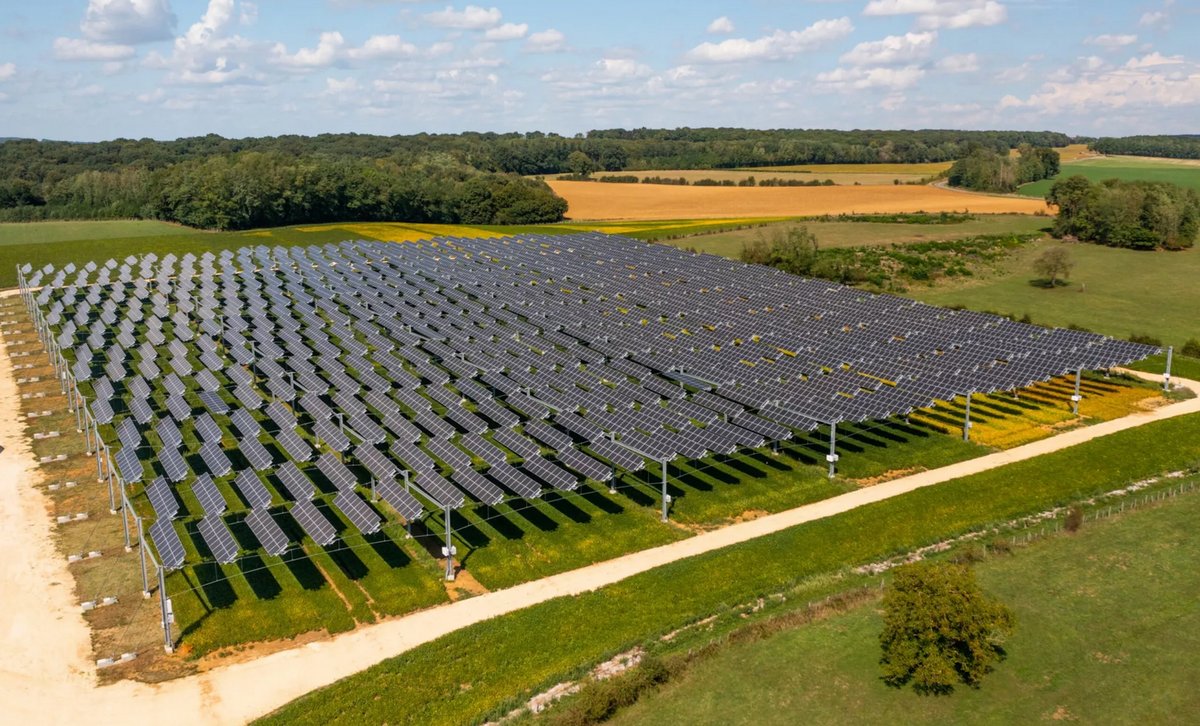 Ce genre de canopées agrivoltaïque pourraient bien fleurir un peu partout en France dans les années à venir © TSE