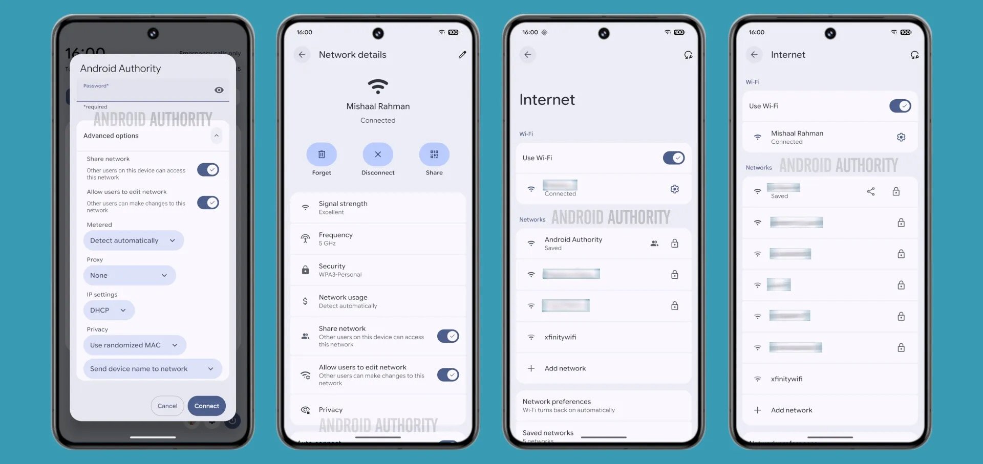 Une meilleure gestion de l'accès WiFi pour les appareils partagés. ©Mishaal Rahman / Android Authority