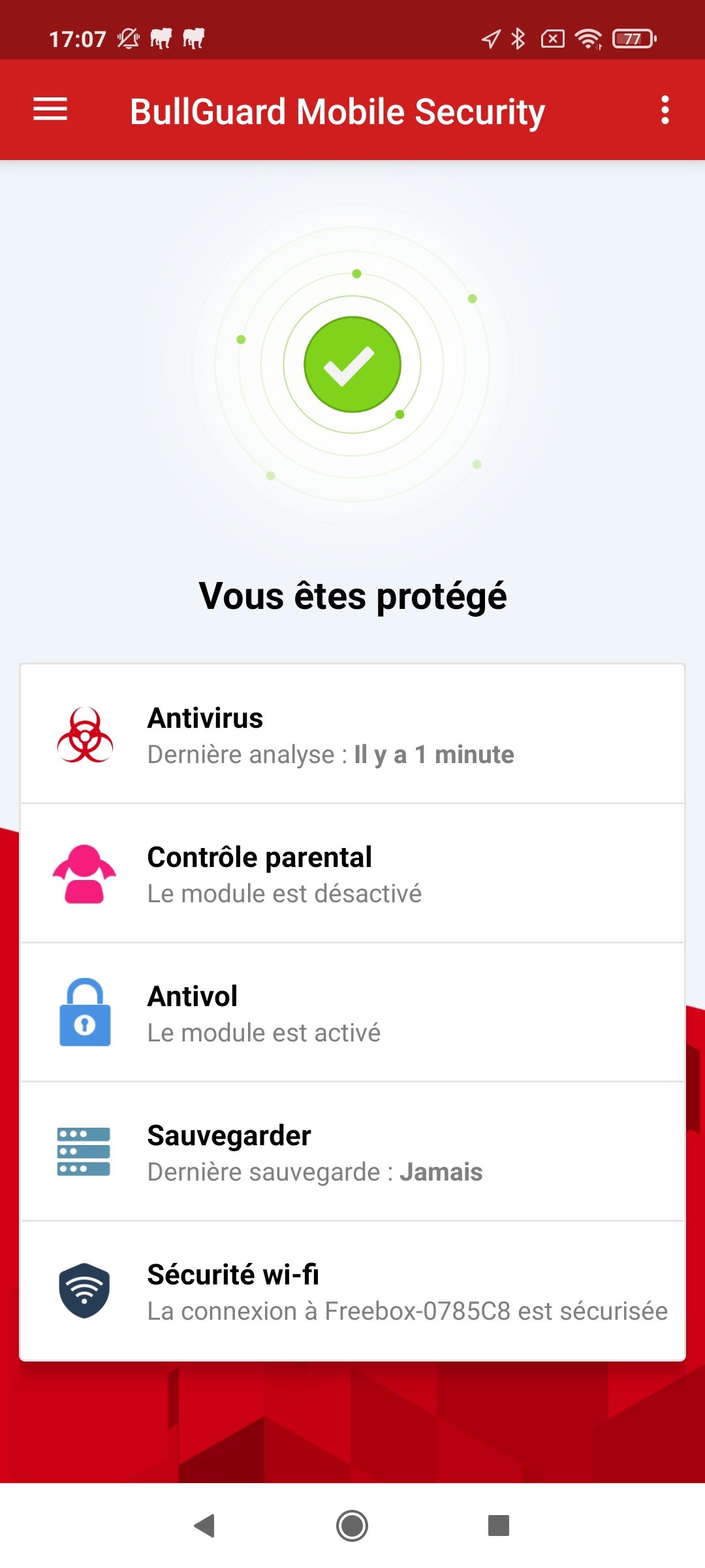 BullGuard - L'app Android