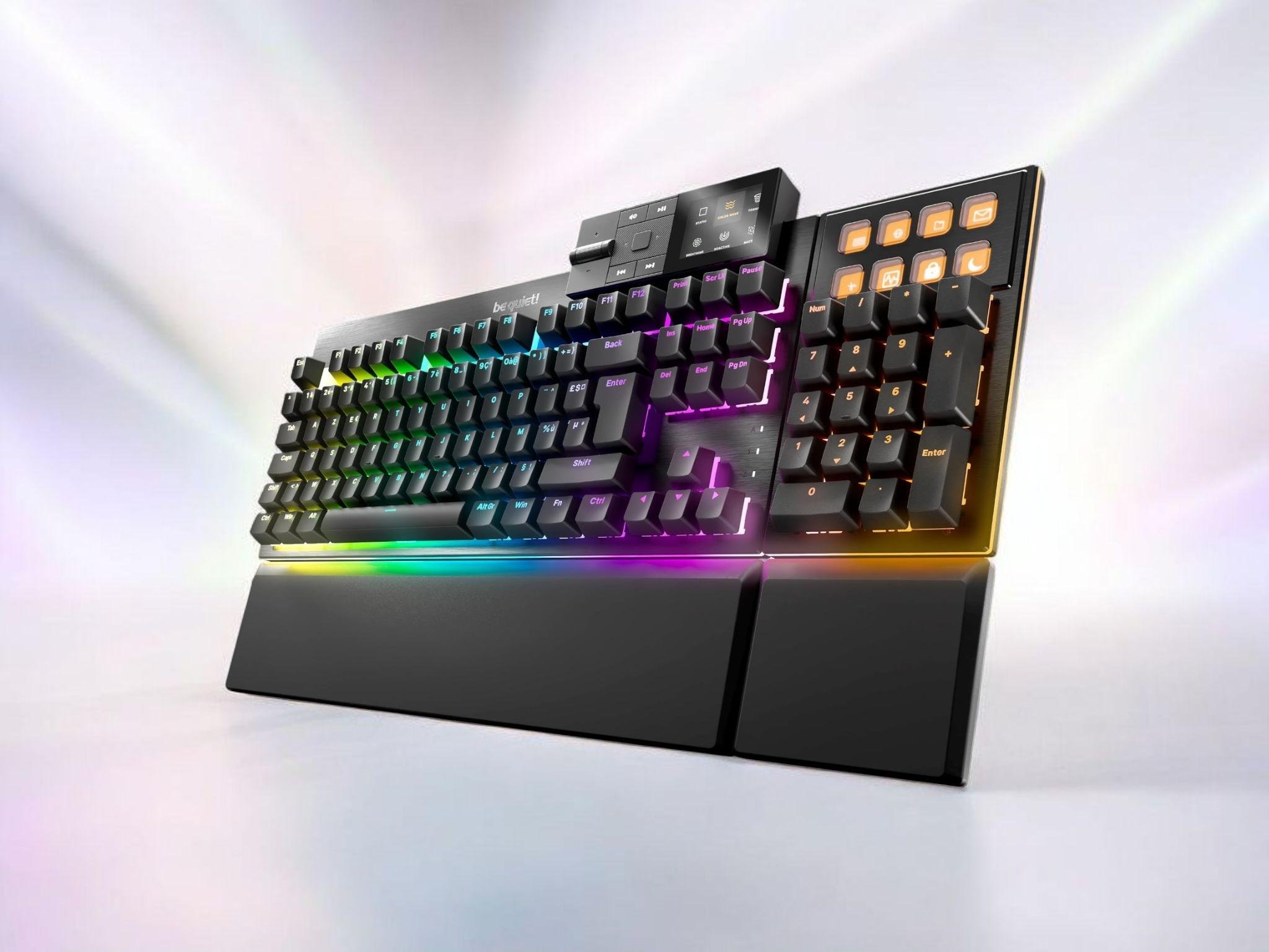 Le clavier Dark Mount et son design modulaire. ©Be Quiet! x PhotoRoom 