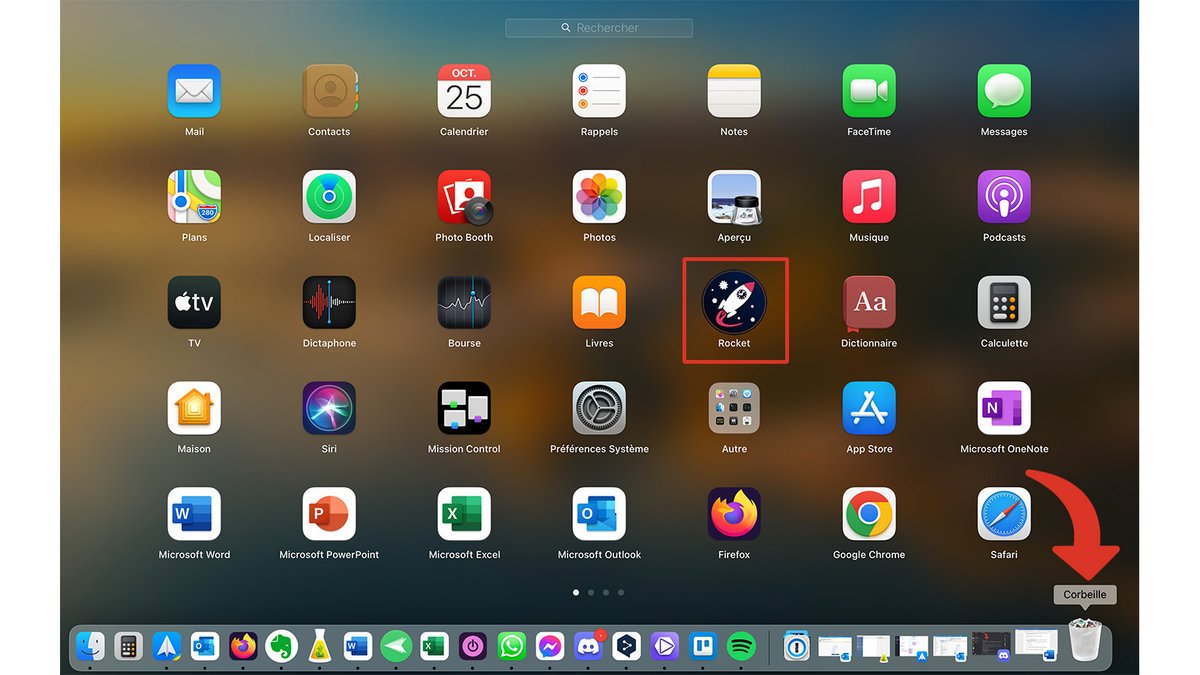 Glisser l'appli vers la corbeille du Mac © Pascale Duc pour Clubic
