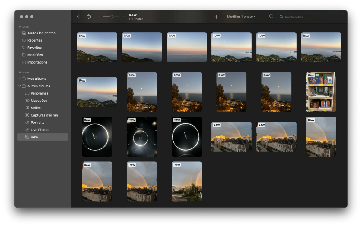 L'application Photomator permet de gérer et d'éditer les photos en format RAW directement depuis la photothèque Photos d'Apple.