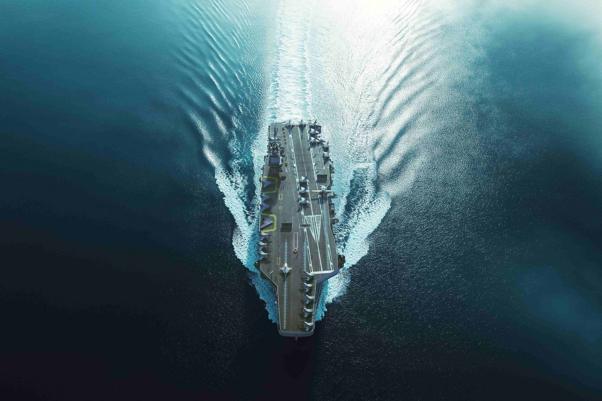 Un autre visuel du futur porte-avions français. © MO Porte-Avions / Naval Group / Chantiers de l'Atlantique / TechnicAtome