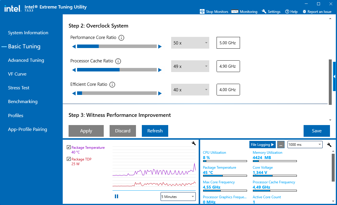 L'Intel Extreme Tuning Utility est le logiciel développé par Intel à destination des overclockers © Nerces