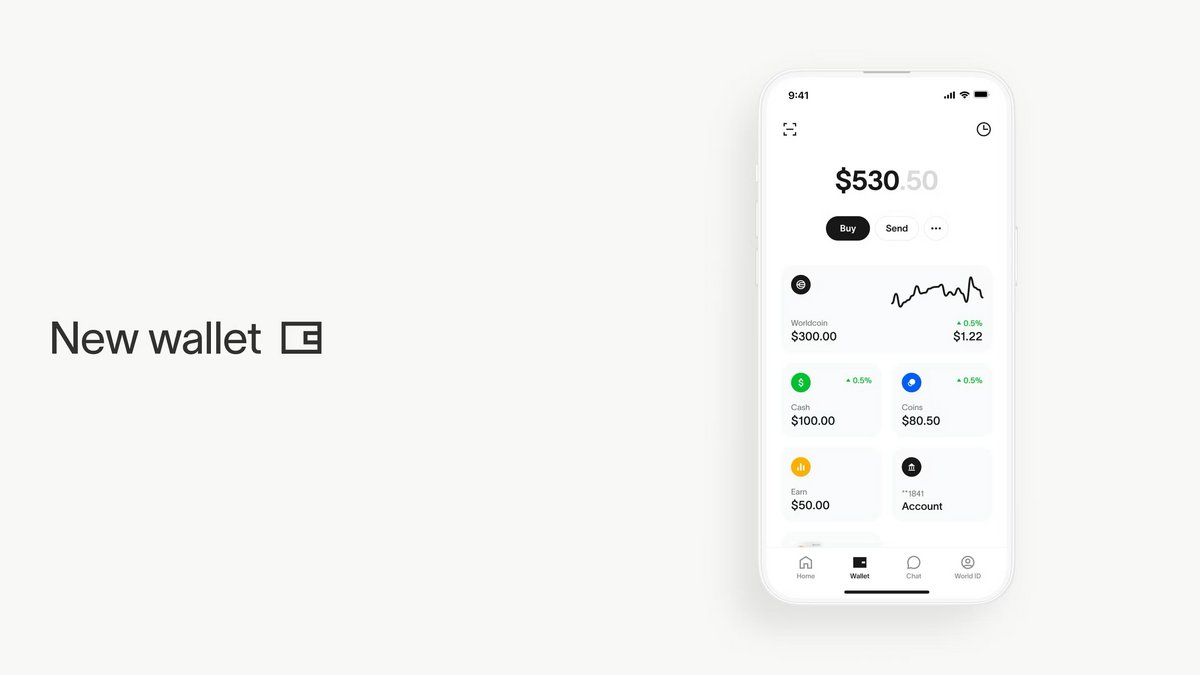 Porte-monnaie crypto de l'application. © World