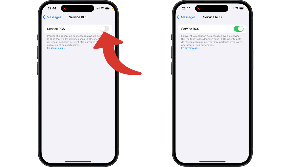 Activer le service RCS sur votre iPhone © Clubic