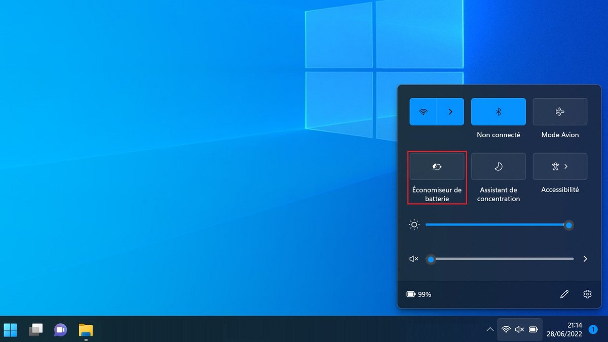 Windows 11 economiseur batterie