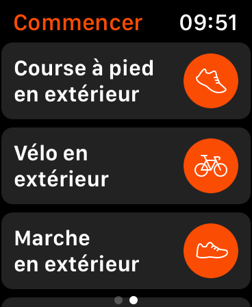 Sélec Apple Watch Strava