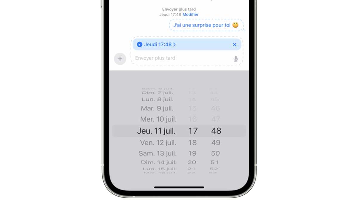 Comment programmer l'envoi de messages plus tard dans iOS 18 sur votre iPhone ? © Clubic