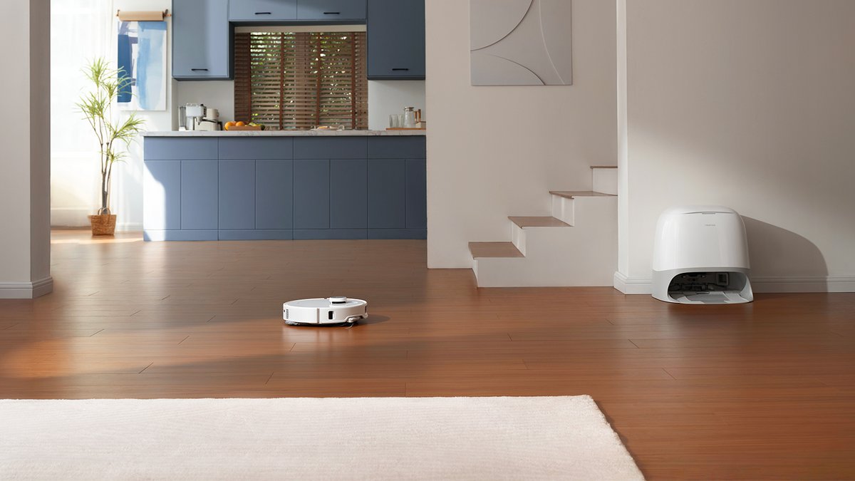 Le Roborock Qrevo Curv allie design incurvé unique et fonctions avancées pour un nettoyage efficace avec un minimum d’effort ©Roborock