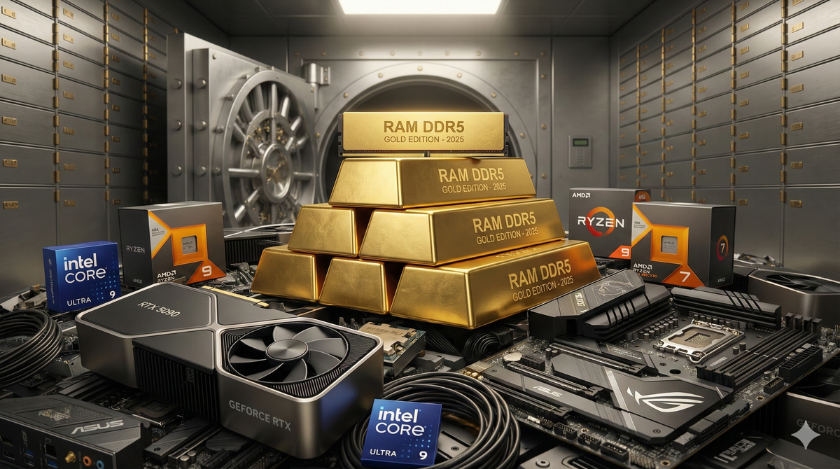 La mémoire au prix de l'or ? Nous y sommes presque ! © Colin Golberg avec Gemini