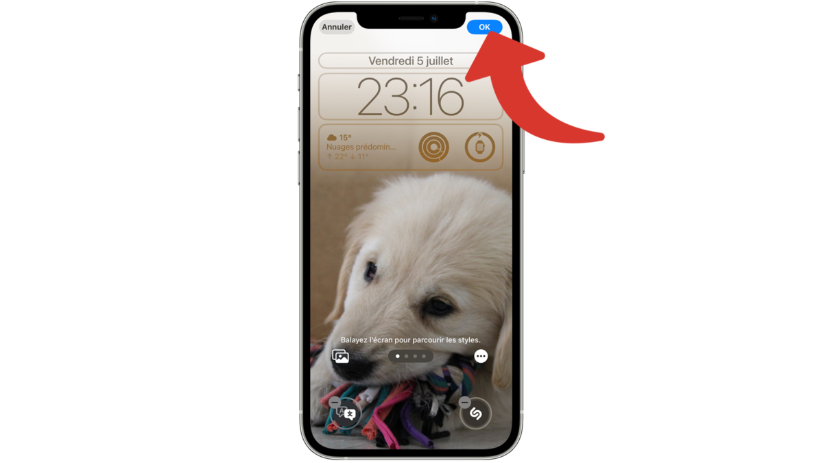Valider les changements de l'écran verrouillé de l'iPhone sous iOS 18 © Clubic