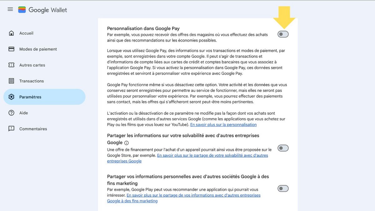 Bloquez les recommandations Google. ©Google