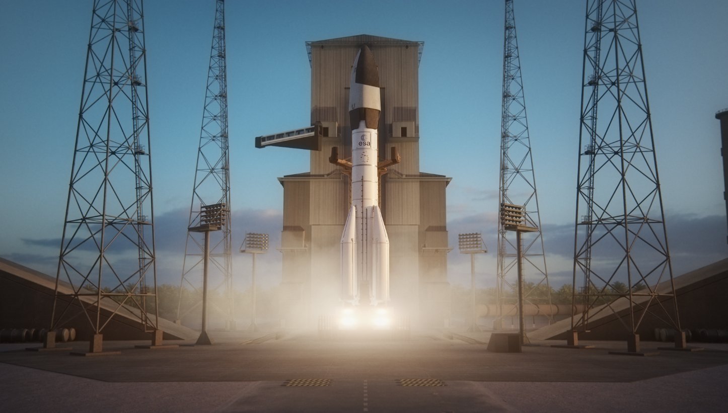 Susie au décollage, avec Ariane 64. Une vue d'artiste intéressante... © ArianeGroup/Orbital