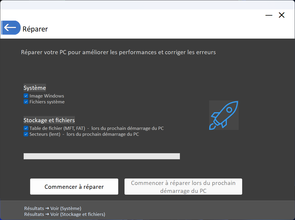 PrivaZer - Le module de réparation. © Clubic