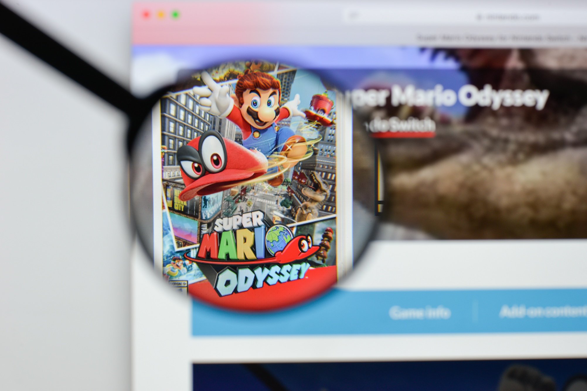 Qui aurait cru que Super Mario Odyssey allait faire l'objet de recherches sur le traitement de la dépression ? © Casimiro PT / Shutterstock