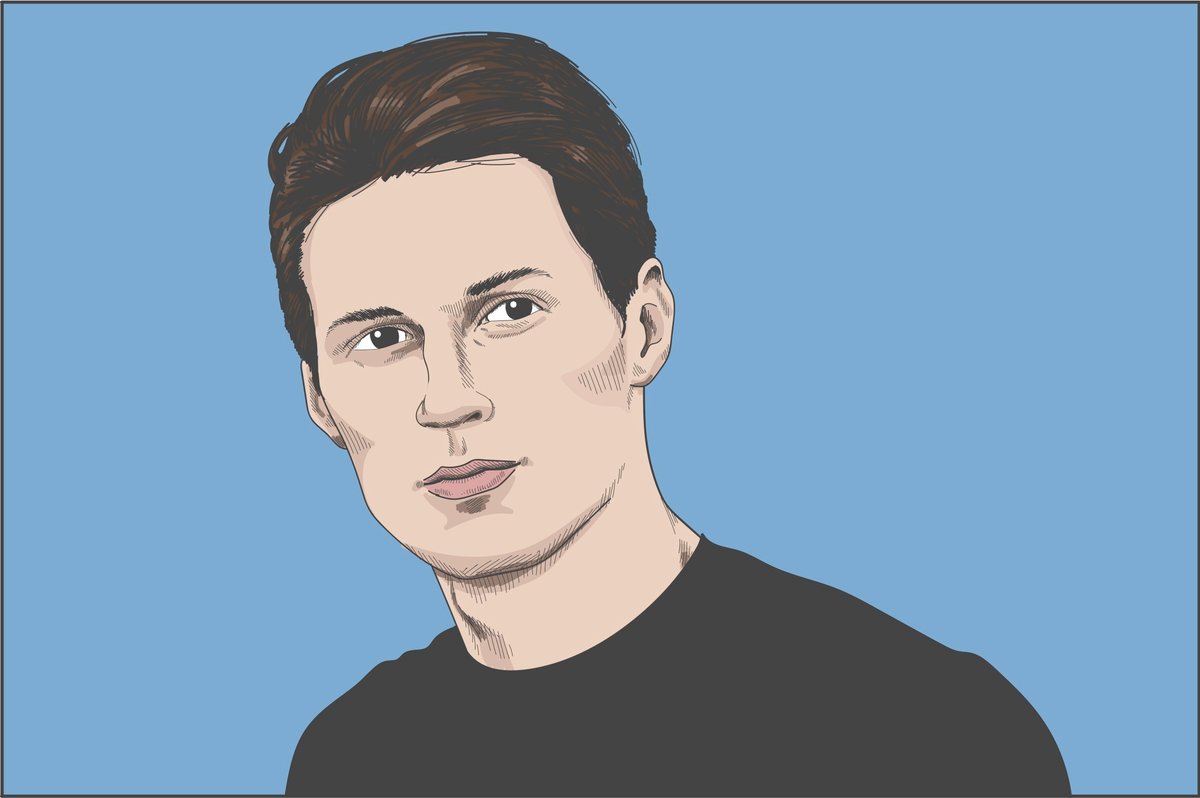 Le portrait dessiné de Pavel Durov, fondateur de Telegram © Shutterstock