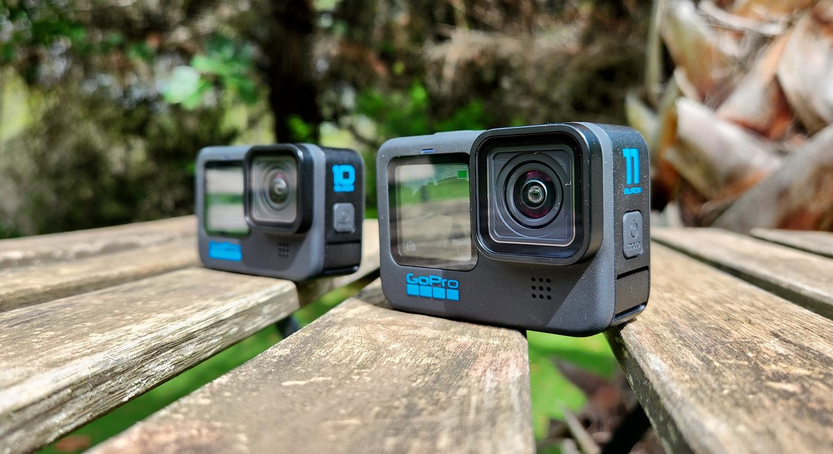 GoPro Hero 11 Black à droite et la GP10B à gauche - D. Nogueira pour Clubic