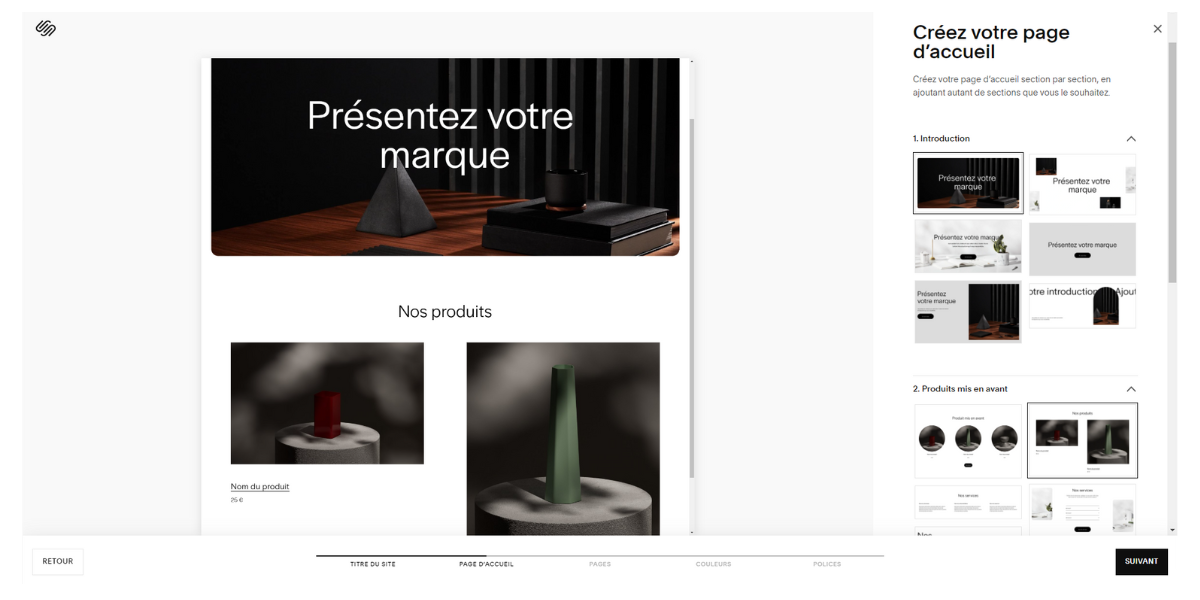 Squarespace - Créateur Squarespace Blueprint