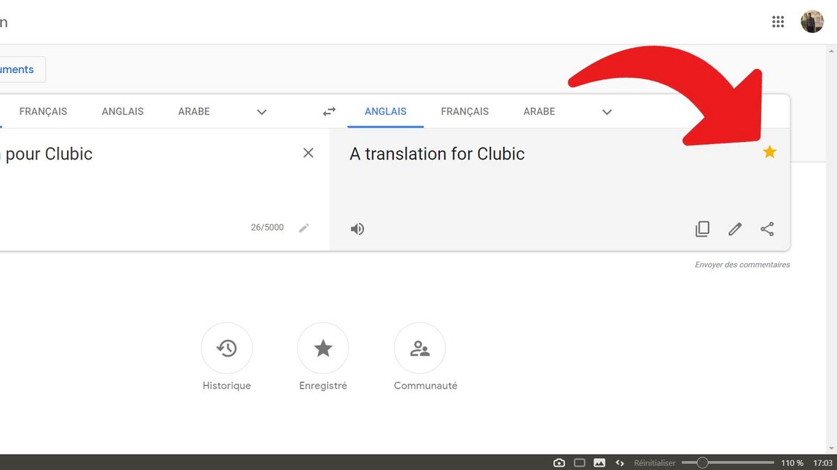 Google Traduction enregistrer