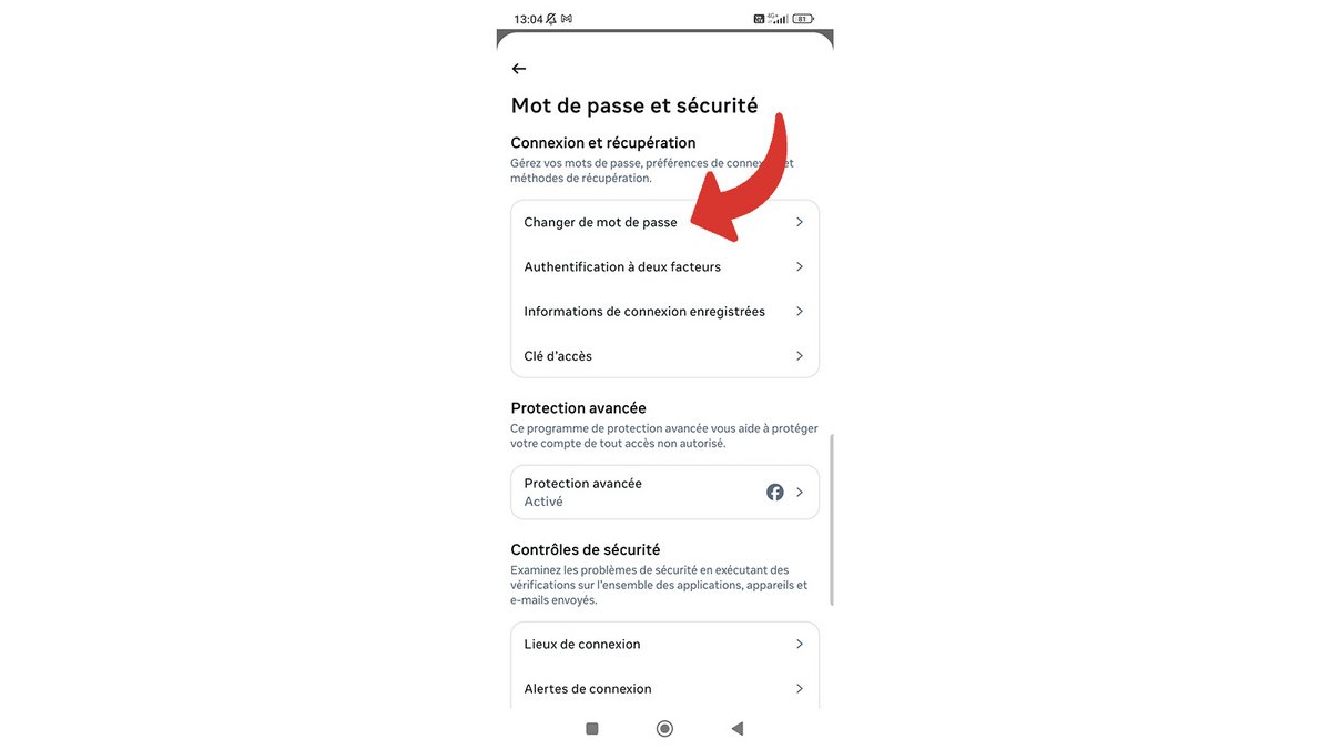 Changer de mot de passe Facebook © Pascale Duc pour Clubic