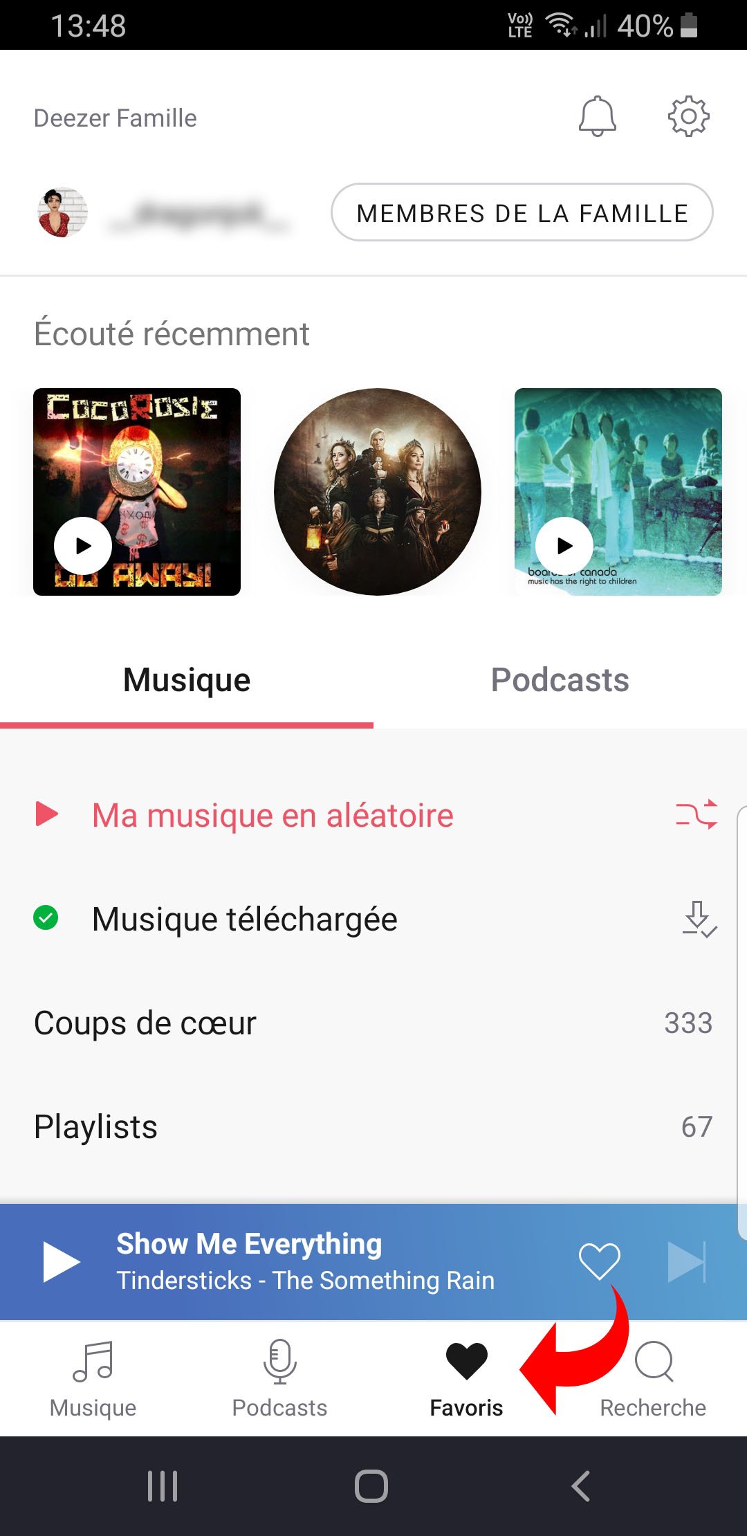 Hors connexion Deezer