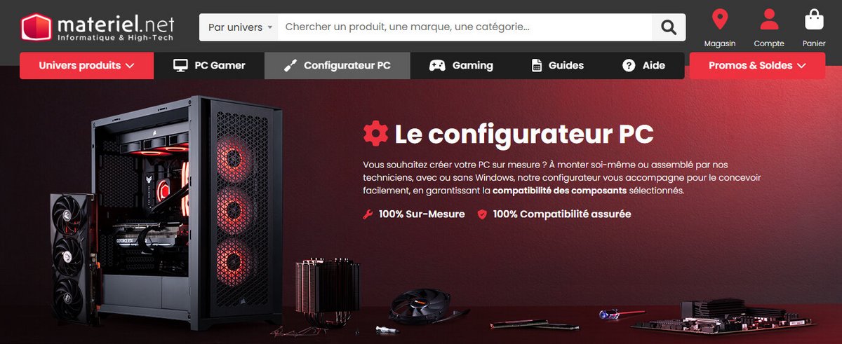 Le configurateur Materiel.net si, vraiment, la configuration de l'Astral IA ne vous allait pas. ©le Studio Clubic