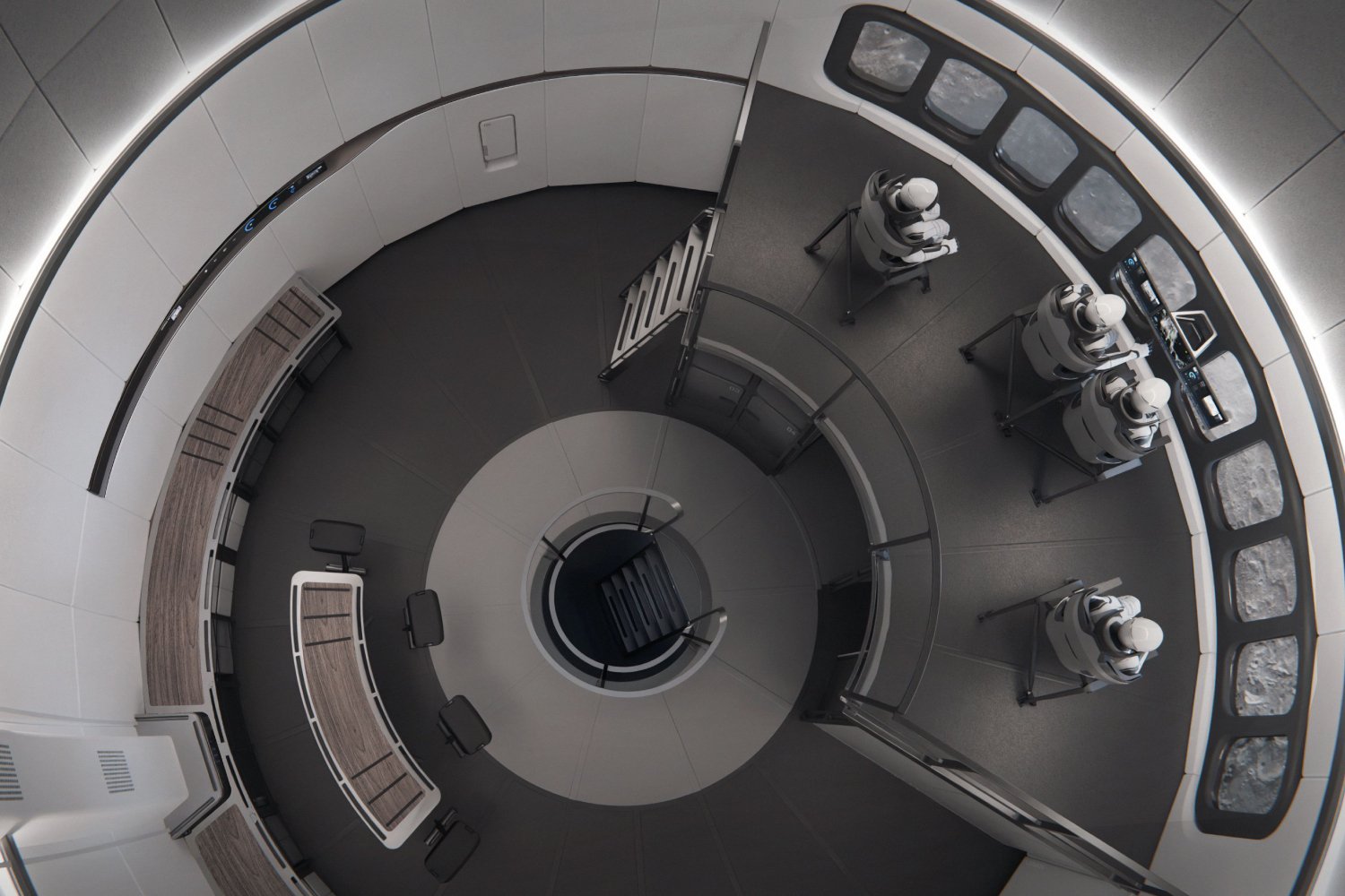 L'intérieur du Starship HLS. ©SpaceX