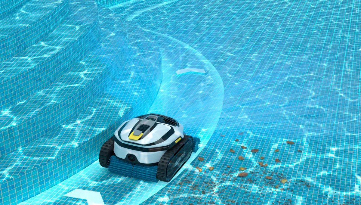 Le Spino S1 Pro repose sur une technologie baptisée ZonePilot AI Vision, qui lui permet de bénéficier d'un angle de vue de 360°. ©Mammotion