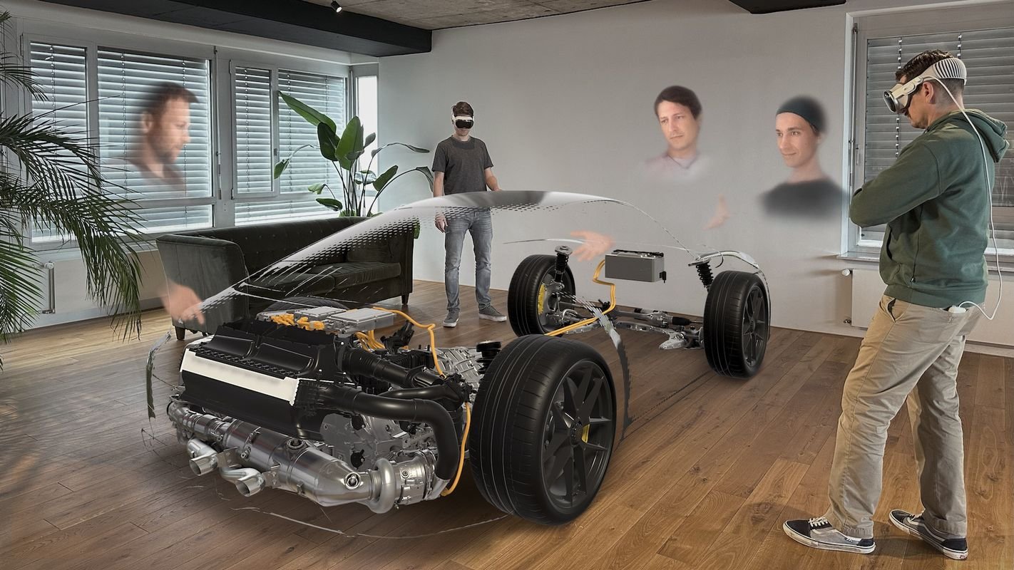 Porsche continue de faire appel aux nouvelles technologies pour présenter ses nouveaux modèles © Porsche