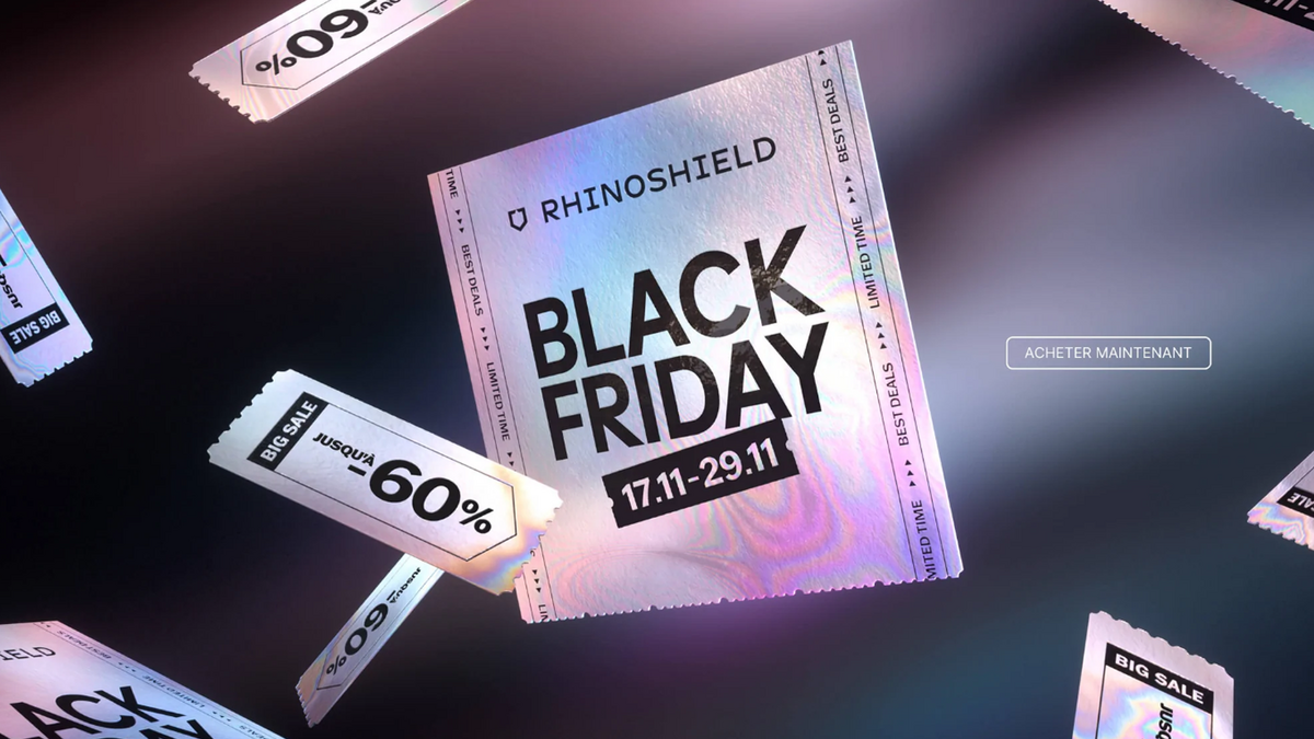 C'est aussi le Black Friday chez RHINOSHIELD avec des promos à la pelle.