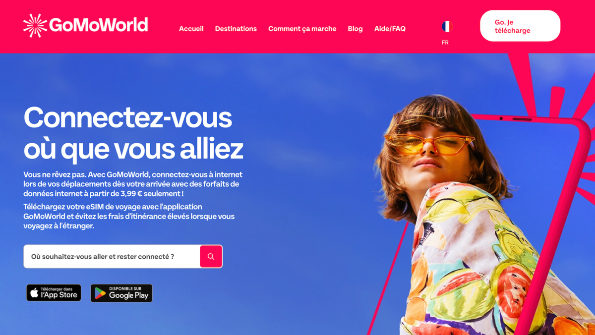 Clubic - notre avis sur les forfaits eSIM GoMoWorld