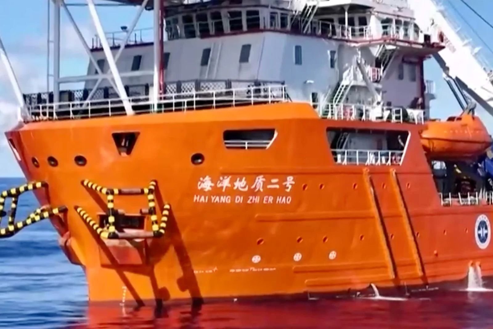 Le navire de recherche Haiyang Dizhi 2 a achevé samedi sa première mission scientifique en eaux profondes de l'année, selon le ministère chinois des Ressources naturelles - ©CCTV