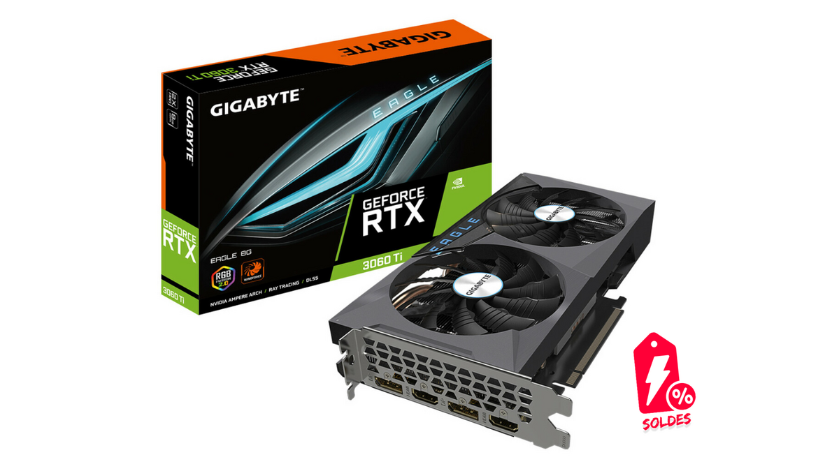 La carte graphique GeForce RTX 3060 Ti EAGLE 8Go