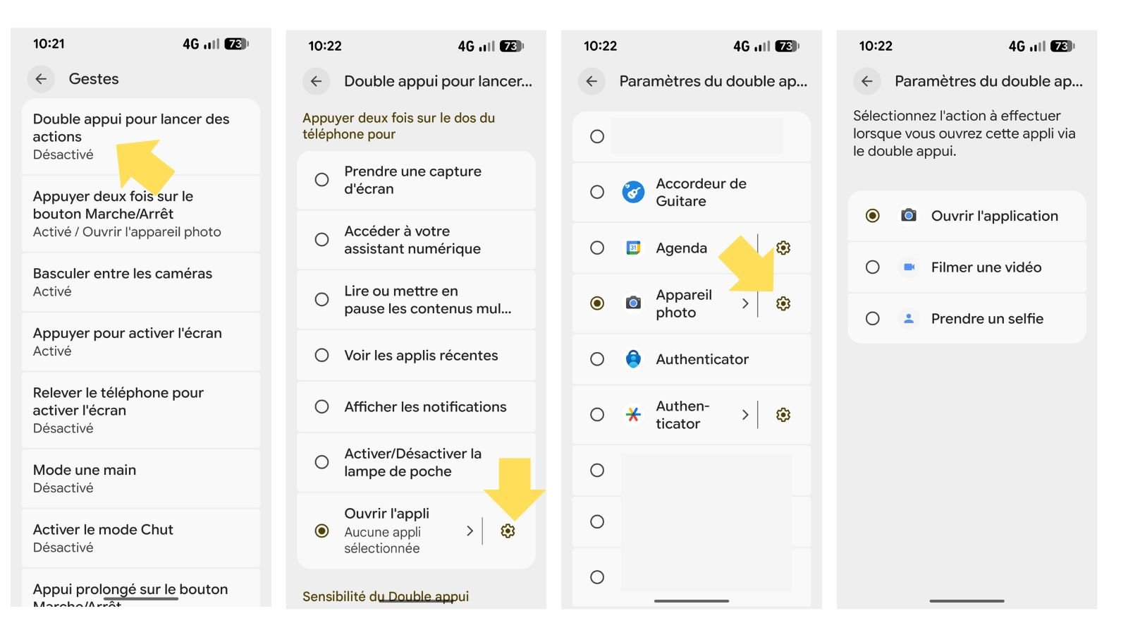 Activez le double appui. ©Google