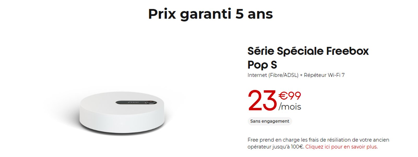 prix freebox pop s