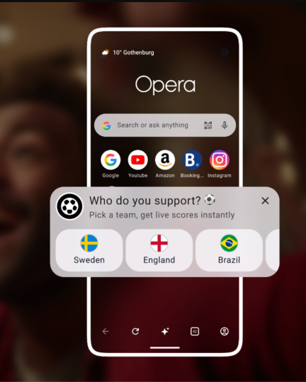 Opera Soccer hub