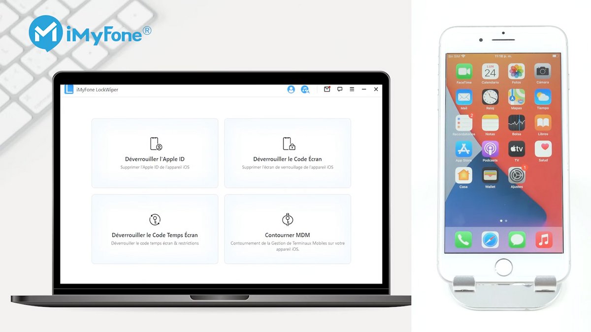 LockWiper est compatible avec iOS 9 à 17 et de l’iPhone 4 au 15, ainsi qu’avec de nombreuses marques Android, et peut contourner les protections FRP ou MDM selon l’appareil - © LockWiper