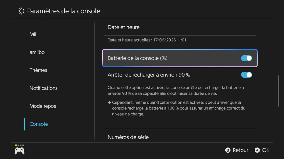 Il est possible de limiter la charge à 90% pour augmenter la durabilité de la batterie. ©Colin Golberg