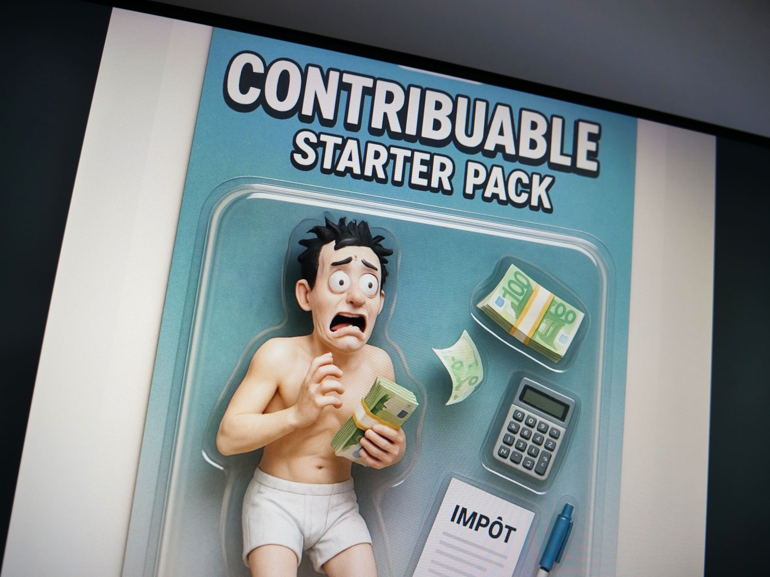 Le Starter Pack du contribuable, à la fois triste et hilarant. © Alexandre Boero / Clubic