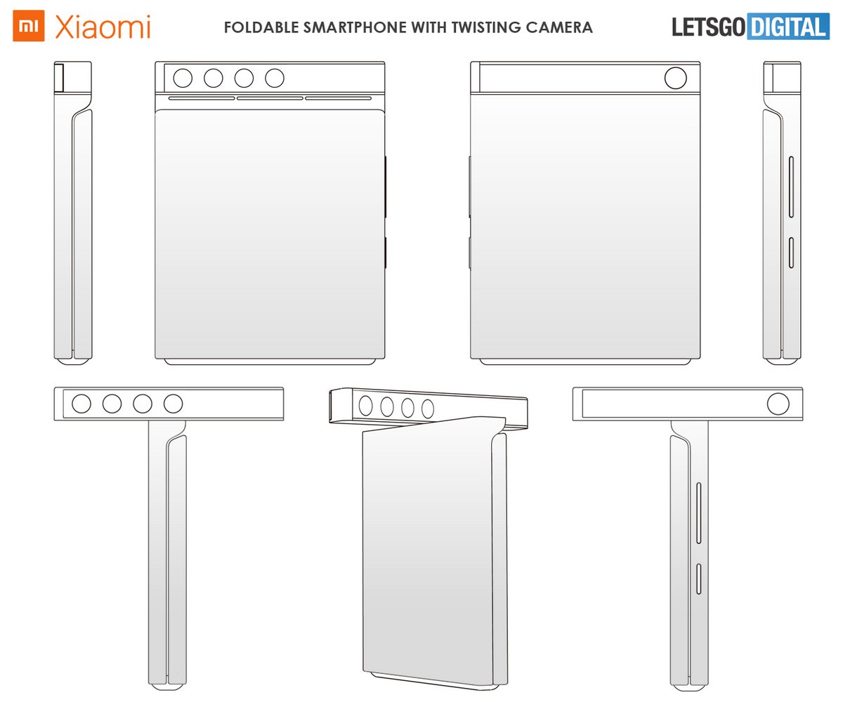 Xiaomi smartphone pliable caméra rotative