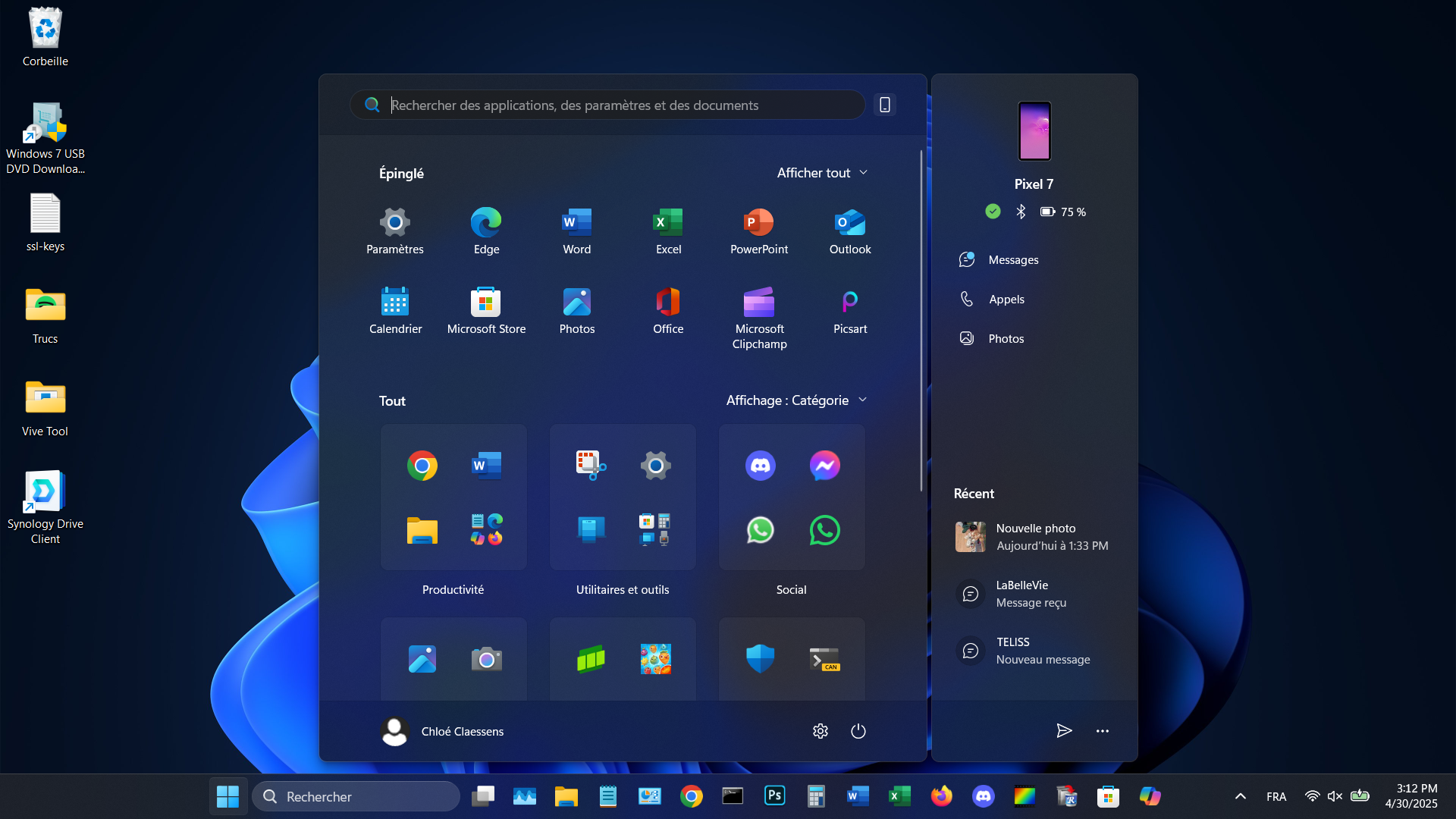 Volet latéral de gestion du smartphone, option rapide de transfert de fichier : depuis quelques jours, tout le monde peut enfin en profiter. © Clubic