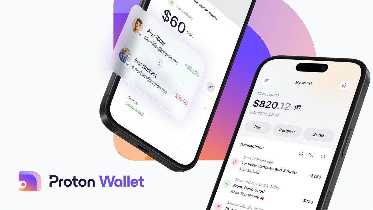 Proton Wallet est disponible sur iOS, Android et sur le Web