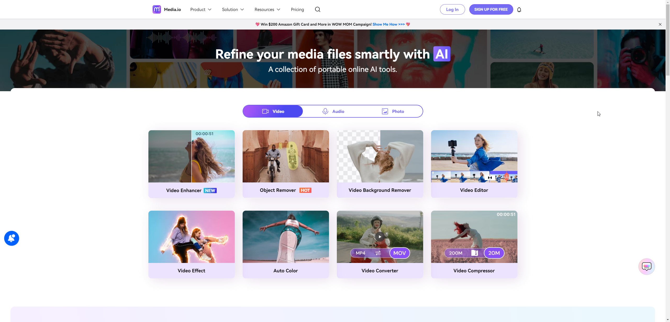 Media.io Accueil