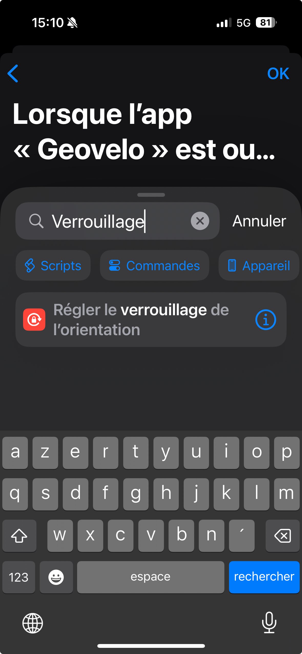 iOS - Raccourcis