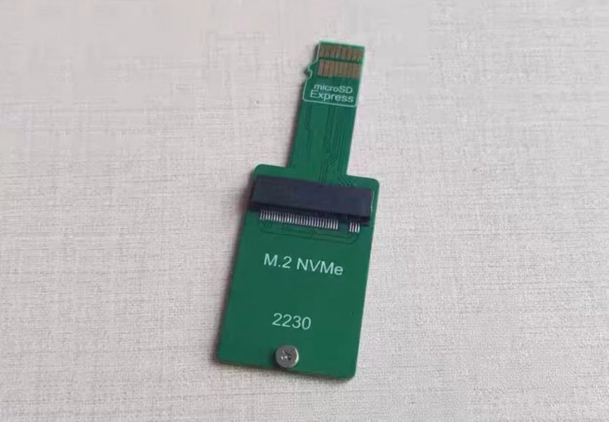 L'adaptateur est prévu pour des SSD M.2 au format 2230. ©NVNTLabs