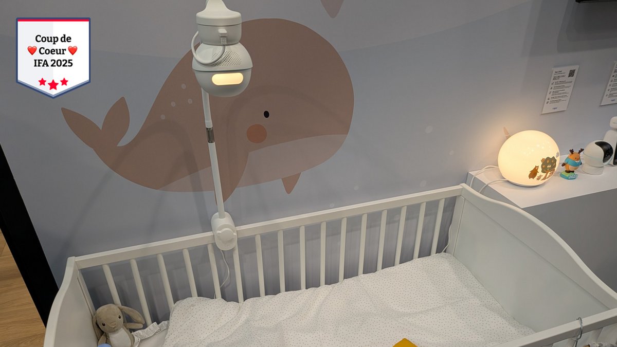 La caméra Tapo C840 surveille le sommeil de bébé. Il ne lui manque que la fonction mobile. ©Nicolas Guyot pour Clubic