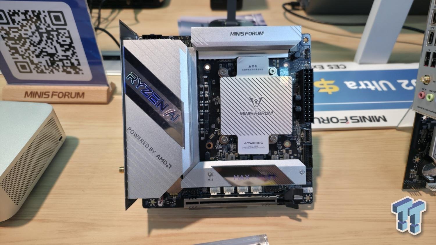 La carte mère BD395i Max signée Minisforum. ©TweakTown