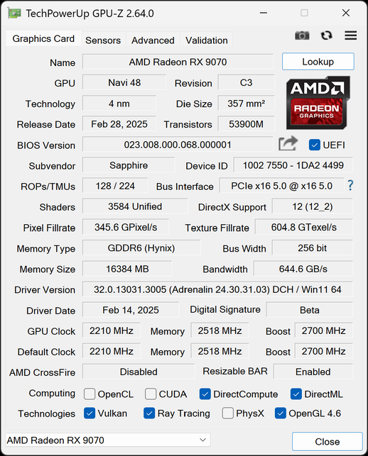 AMD Radeon RX 9070 / 9070 XT